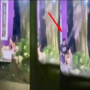 Ngintip Pasangan Remaja ABG Nekat Mesum Depan Rumah