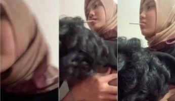 Cewek Jilbab Penurut Kenyot Susu Imut