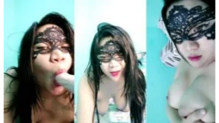 Tata Kostum Anu Kocokin Ngemut Dildo Berasa Lagi Main HOT51